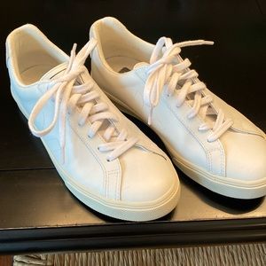 Veja White Low-Top Leather Sneakers